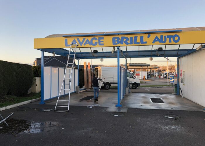 Enseigne LAVAGE BRILL'AUTO