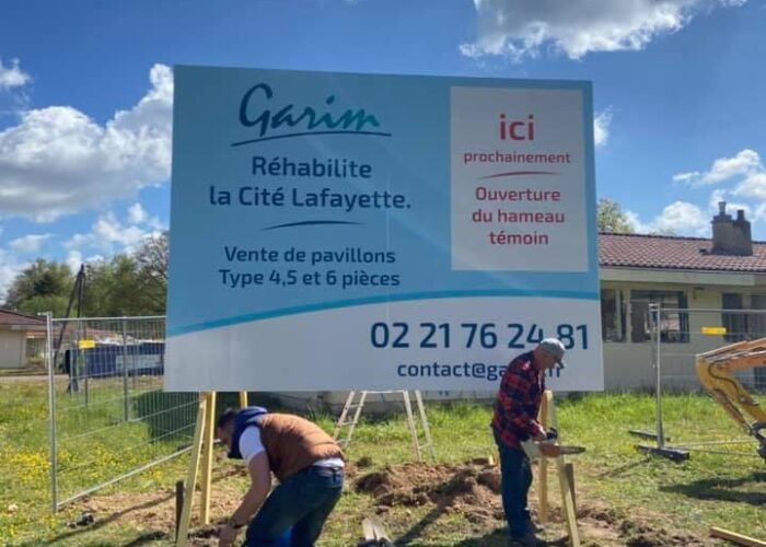 Panneau de chantier GARIM